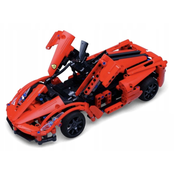 Zestaw 380 Klocków konstrukcyjnych CaDA Auto sportowe Czerwone dla dzieci 6+ Pilot zdalnej kontroli 2,4 GHz